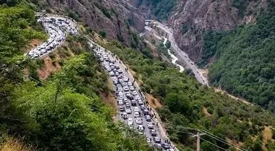 ترافیک در محورهای مازندران سنگین است