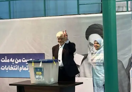 حمایت تمام قد عارف از مسعود پزشکیان+ فیلم