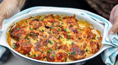 دستور پخت گراتن سوسیس و بادمجان