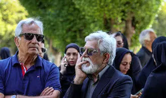 این بازیگران به مراسم خاکسپاری بهروز رضوی آمدند + تصاویر