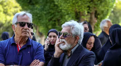 این بازیگران به مراسم خاکسپاری بهروز رضوی آمدند + تصاویر