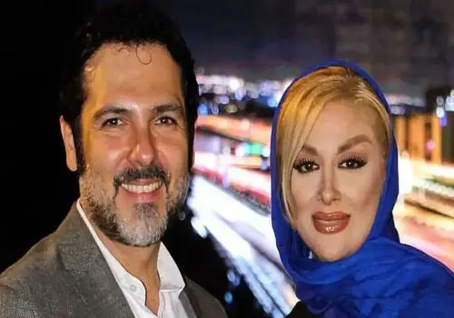 همسر دوم کوروش تهامی با ظاهری شیک در جشن خانه سینما ظاهر شد!