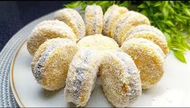 طرز تهیه خوشمزه ترین شیرینی دو رنگ نارگیلی فقط در ۲۰ دقیقه+ فیلم / متفاوت ترین دستور پخت شیرینی دو رنگ نارگیلی