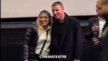 هوادار خانم جواد عزتی در یک لحظه او را غافلگیر کرد/ویدیو 