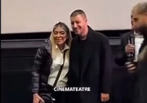 هوادار خانم جواد عزتی در یک لحظه او را غافلگیر کرد/ویدیو 