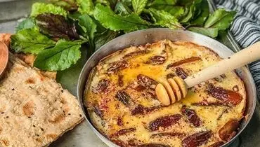 طرز تهیه املت خرما برای سحری