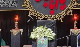 حضور سردار قاآنی در مراسم چهلم شهادت سرلشکر باقری