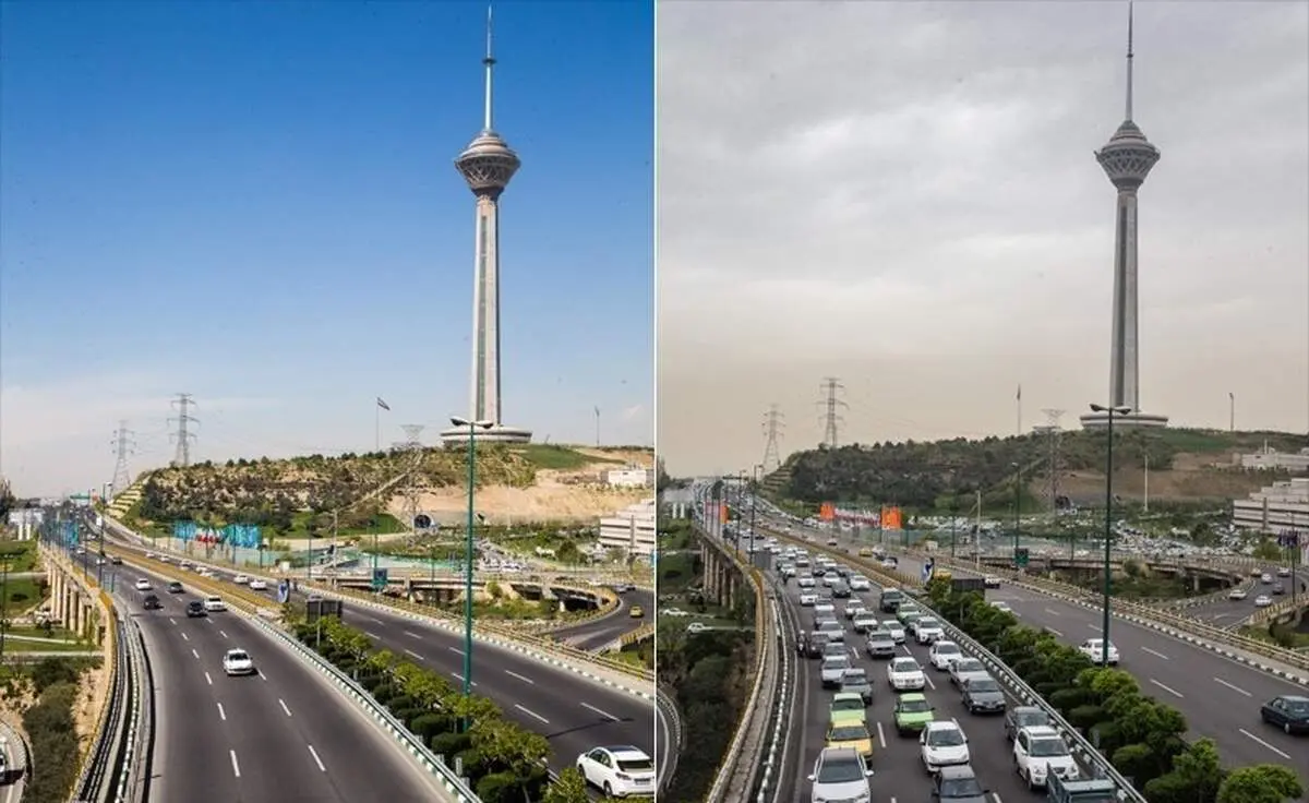 هوای تهران در شرایط مطلوب