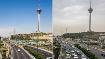 هوای تهران در شرایط مطلوب