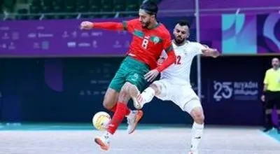 تیم ملی فوتسال ایران برابر مراکش متوقف شد