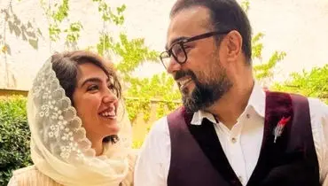 عاشقانه سپند امیرسلیمانی و همسرش روی صحنه تئاتر