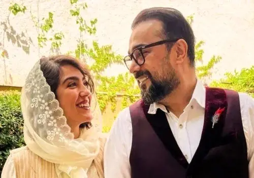 عاشقانه سپند امیرسلیمانی و همسرش روی صحنه تئاتر