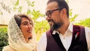 عاشقانه سپند امیرسلیمانی و همسرش روی صحنه تئاتر