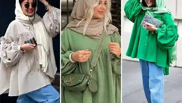 مدل مانتو جلو بسته دکمه دار گشاد+ تصاویر