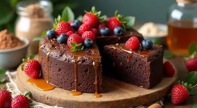 طرز تهیه کیک شکلاتی رژیمی با عسل ؛ کیکی برای شب های پاییز
