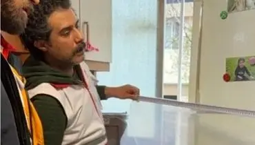 تصاویری از حضور بازیگر گاندو در جمع امدادگران