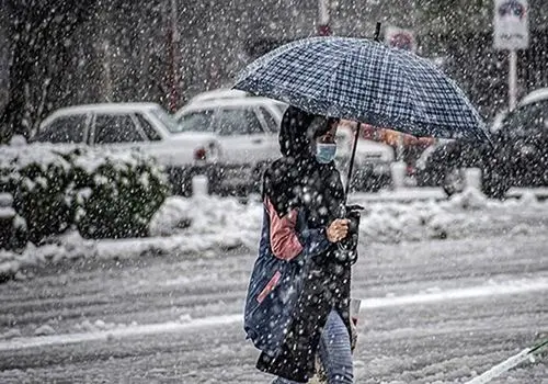 
بارش برف و باران در جاده‌های ۹ استان
