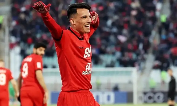 گل اول تراکتور به خیبر + فیلم