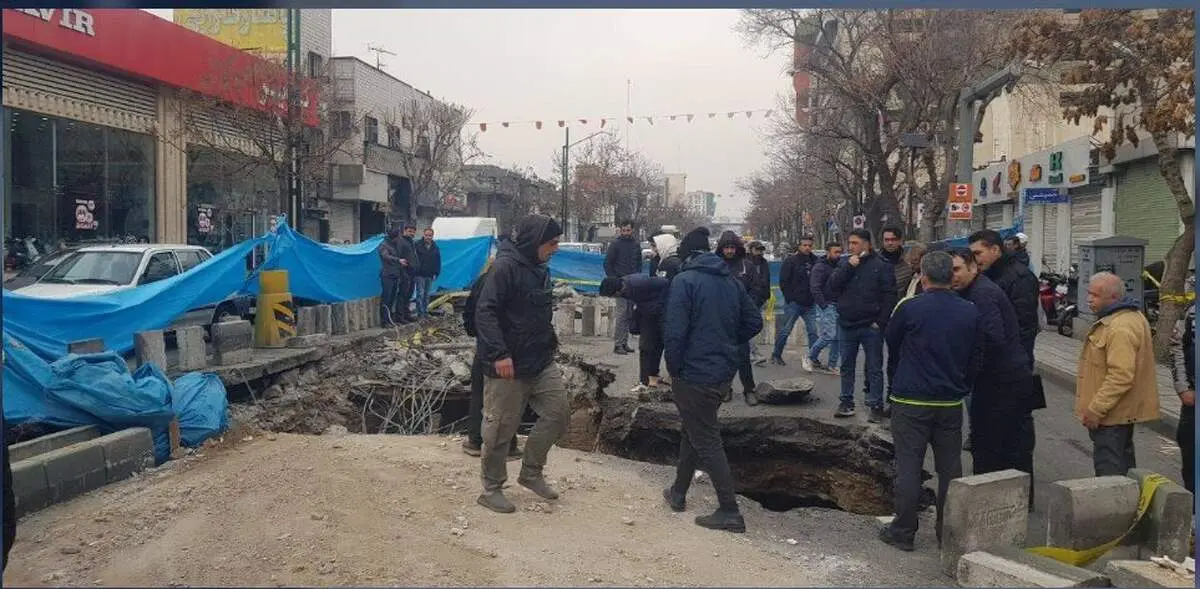 کشف حمام عمومی قدیمی در محل فرونشست امروز تهران!+ عکس