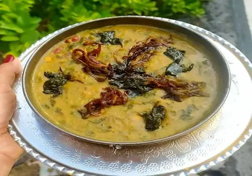 اموزش درست کردن یک آش اسفناج خوشمزه و عالی در سه سوت + فیلم 