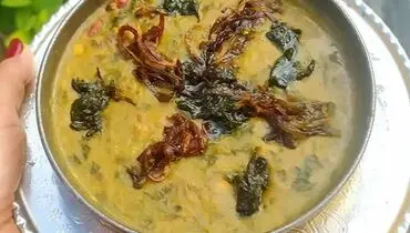 اموزش درست کردن یک آش اسفناج خوشمزه و عالی در سه سوت + فیلم 