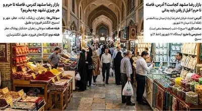 بازار رضا مشهد کجاست؟ آدرس، فاصله تا حرم و ساعت کاری