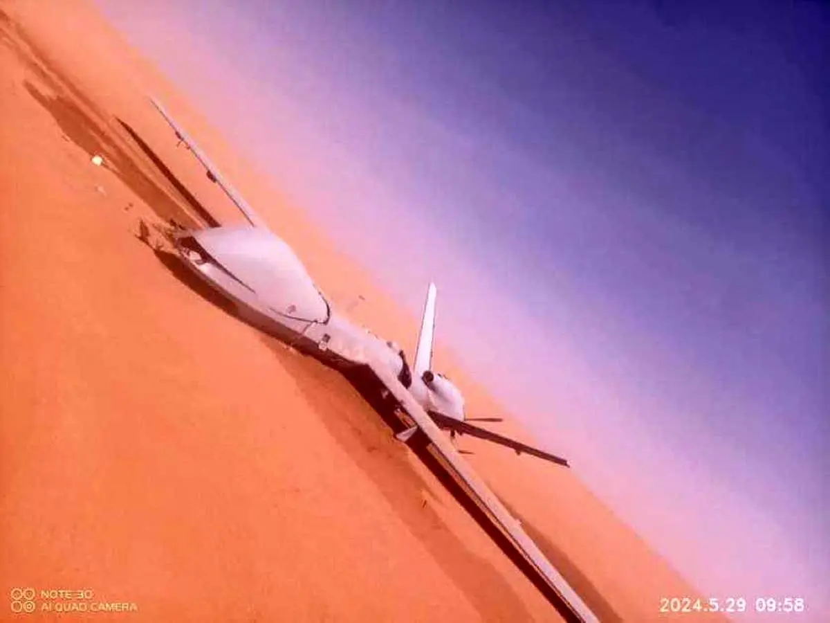 سقوط پهپاد MQ-9 آمریکایی در یمن+ فیلم