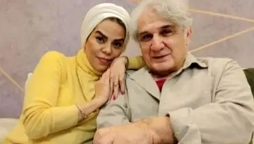 قاب عاشقانه‌ مهدی هاشمی و همسر دومش؛ تفاوت سنی، مانع عشق نیست!