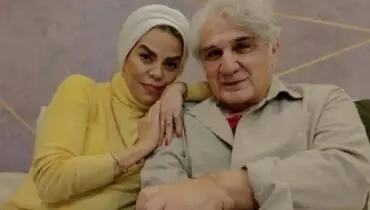 قاب عاشقانه‌ مهدی هاشمی و همسر دومش؛ تفاوت سنی، مانع عشق نیست!