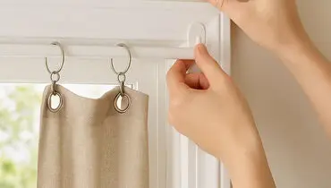نصب پرده بدون چوب پرده؛ راهکارهایی کاربردی برای دکوراسیون شیک منزل+ عکس