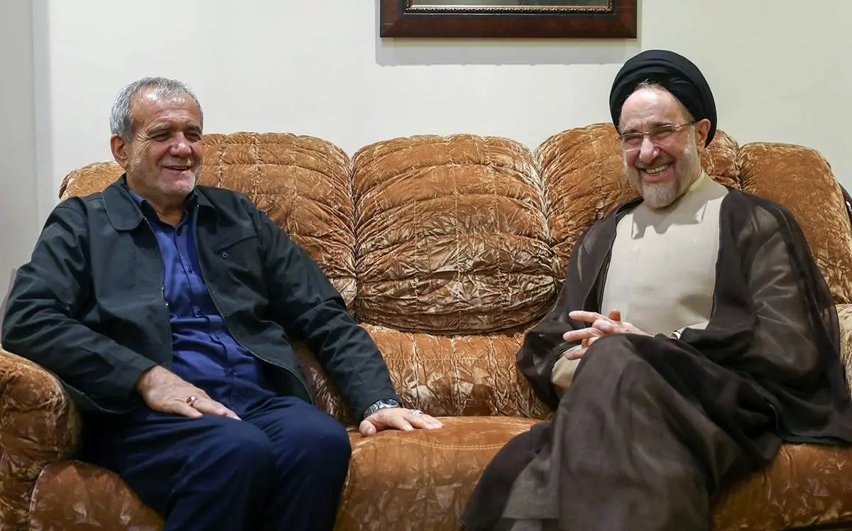 دیدار سید محمد خاتمی با مسعود پزشکیان+ عکس