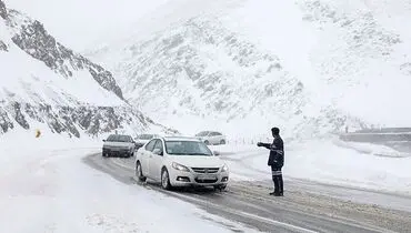 بعه علت شروع بارش برف هراز و کندوان امشب مسدود می‌شود