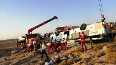 اسامی مصدومان بوشهری حادثه واژگونی اتوبوس در جاده یزد اعلام شد
