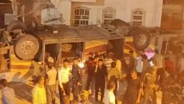 علت حادثه واژگونی اتوبوس حامل زائران اربعین در یزد