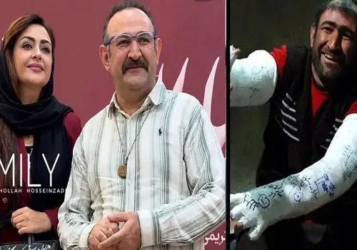 تصویری خانوادگی از اوس موسی پایتخت با برادر دوقلو و عروس خانواده
