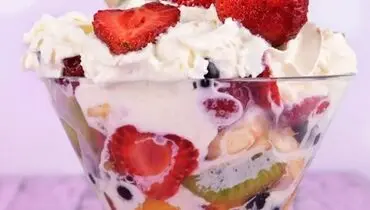 طرز تهیه دسر و غذا با میوه به
