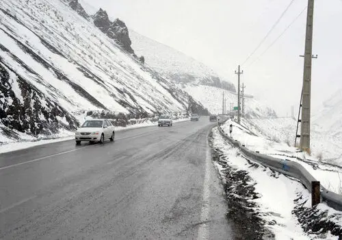 بارش برف و باران در ۱۰ استان