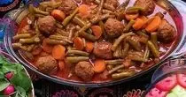 خورش لوبیا سبز با مرغ + طرز تهیه 