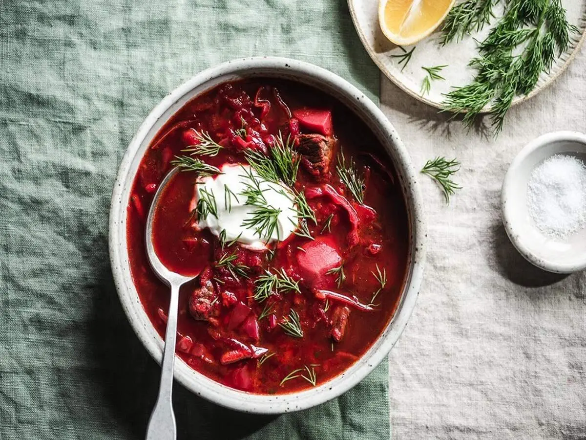 طرز تهیه سوپ برش روسی خوشمزه