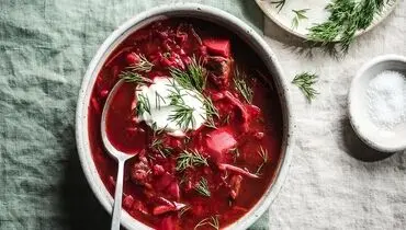طرز تهیه سوپ برش روسی خوشمزه