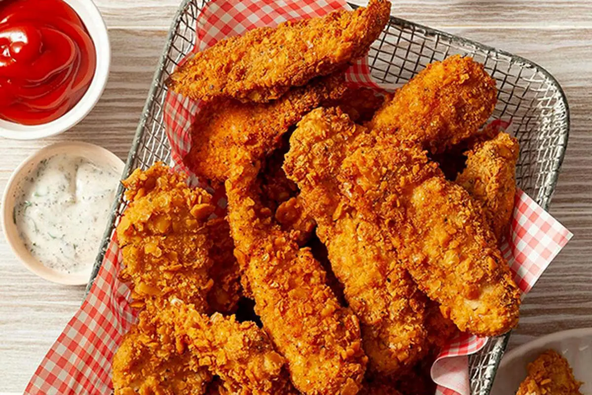 مرغ سوخاری فوری با چیپس؛ ترد و خوشمزه بدون دردسر