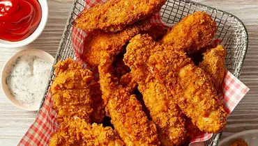 مرغ سوخاری فوری با چیپس؛ ترد و خوشمزه بدون دردسر