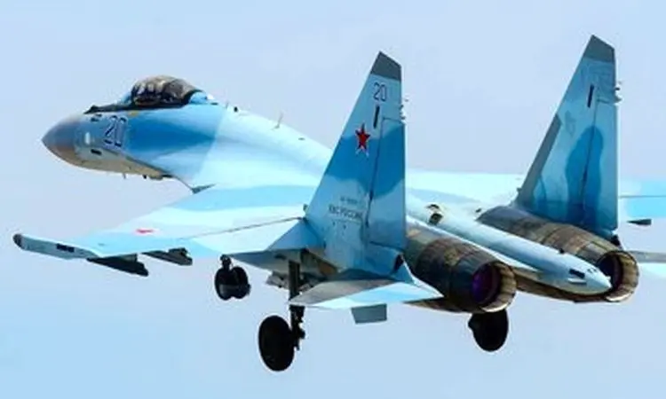 لحظه تماشایی سوخو ۳۵ مجهز به چهار موشک هوا به هوا + فیلم