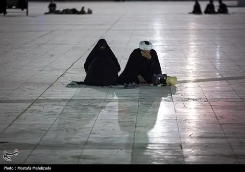تصویر قدیمی از مراسم عزاداری عاشورا در حرم مطهر رضوی