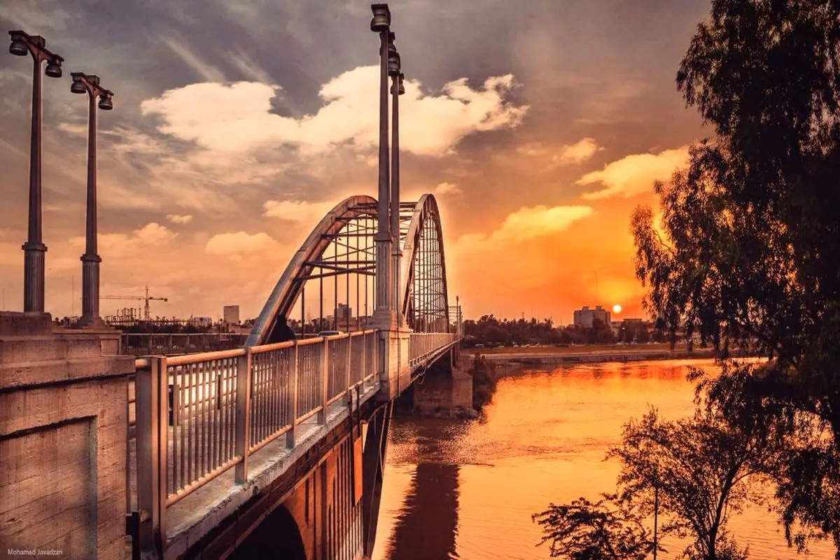 نمایی شگفت انگیز از اهواز، شهر پل های زیبا+ فیلم