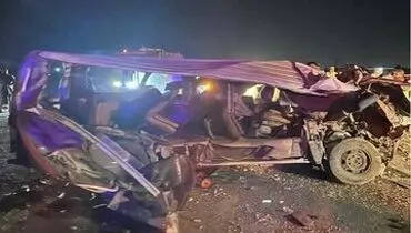 برخورد اتوبوس با کامیون در محور سوادکوه به تهران