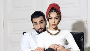 جدیدترین عکس عاشقانه از حسین تهی و همسرش