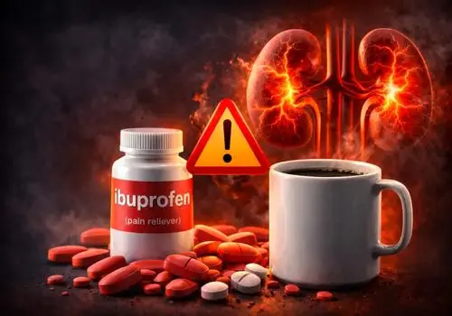 عوارض مصرف همزمان ایبوپروفن و کافئین بر سلامت بدن

