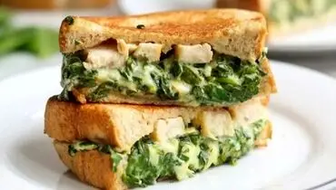 طرز تهیه ساندویچ اسفناج و گردو؛ ساندویچ لذیذ و مقوی