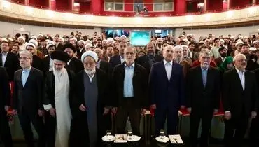 حضور روُسای جمهور و مجلس در مراسم بزرگداشت شیخ حسین انصاریان